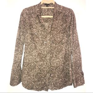 Ann Taylor Cheetah Print Blouse. Size 2.